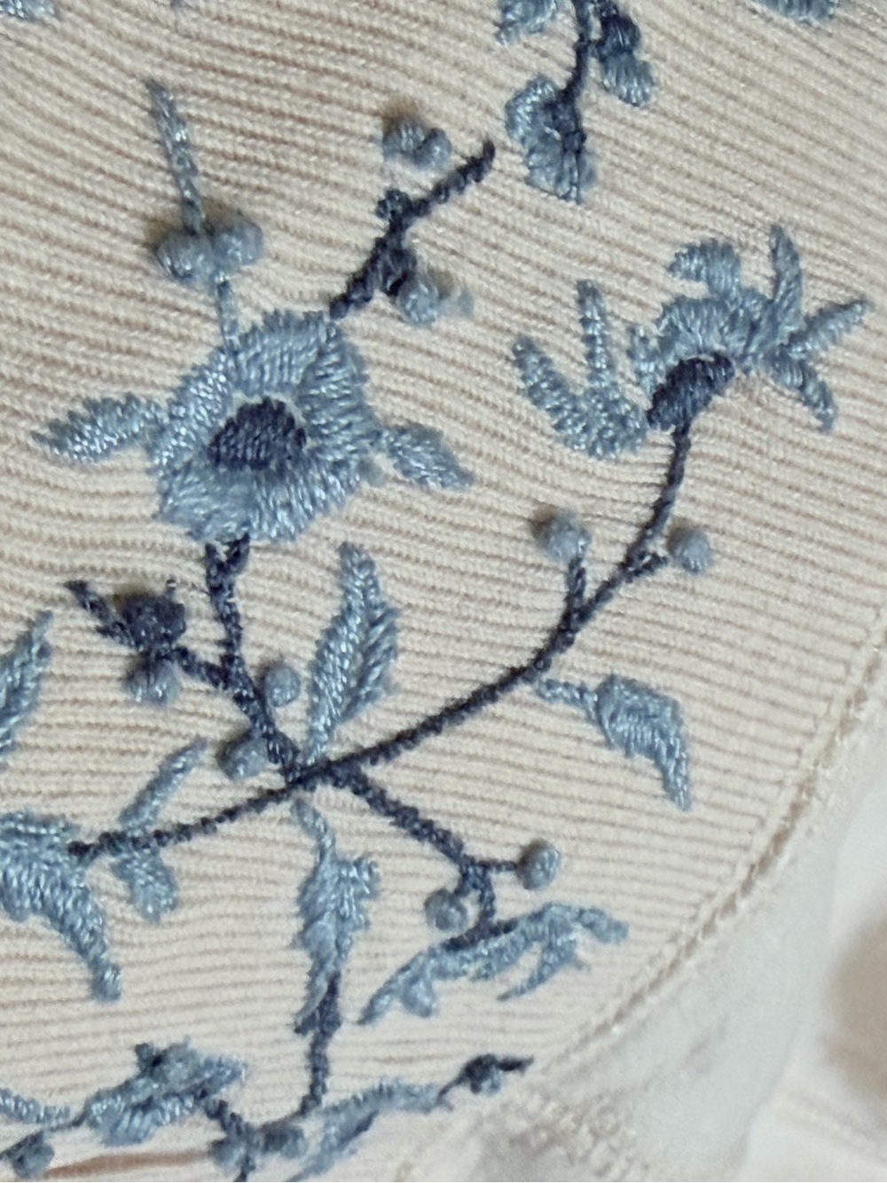 Lucky Brand vintage Y2K-era full-zip 3D embroidered hoodie boho fairycore floral - Picture 2 of 14